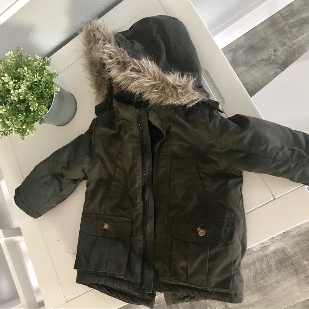 NEW H&M dark Green winter coat